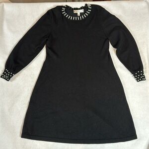 Poppies and Roses Long Sleeves Knit Dress, Girls XL